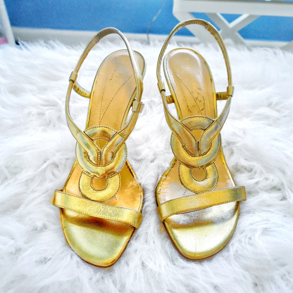 Kate Spade Gold Heels